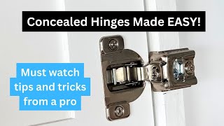 Concealed Hinges Made Easy [upl. by Assenyl]