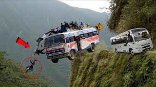 The Most Dangerous Roads In The World That Any Driver Dare Not To Drive Busamp Truck Operator Skills [upl. by Goodspeed924]