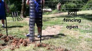 How to Build Welded Wire or Mesh Fence [upl. by Odlavso85]