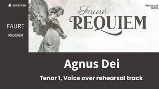 Faure  Requiem op 48 Agnus Dei Tenor 1 Voice over [upl. by Doraj]