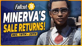 Fallout 76 Minerva Sale Location  December 18th  20th [upl. by Ained]