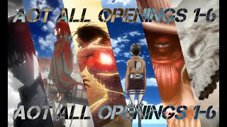 Attack On Titan All Openings 16 Seasons 14 [upl. by Maleeny]