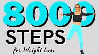 🔥8000 STEPS🔥Fast Walking for Weight Loss🔥High Calorie Burn Steady State Cardio🔥STEPS WORKOUT🔥 [upl. by Gnoud]