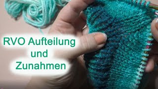 RVO Aufteilung und Zunahmen  Raglanzunahmen stricken  Raglan Pullover stricken  Teil 3 [upl. by Robbyn395]