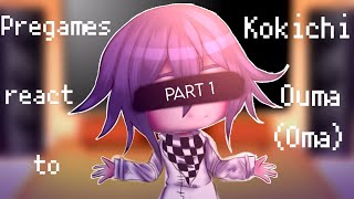 Pregame react to ingame Kokichi  DanganronpaV3  Gacha club  My AU Part 1 [upl. by Osnohpla]