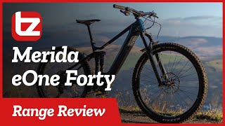 Merida eOne Forty  Range Review  Tredz Bikes [upl. by Ihsakat407]