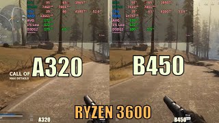 AMD B450 vs A320 Motherboard  Ryzen 3600 [upl. by Arelus]