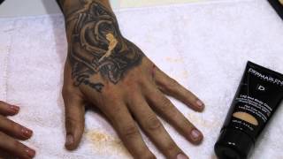 HOW TO TATTOO Coverage with Dermablend [upl. by Ally77]