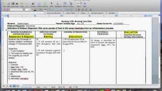 Nursing Care Plan Tutorial [upl. by Ahsitan]