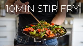 FAST Vegetable Stir Fry  EASY Chinese Veggies Recipe [upl. by Fennie]