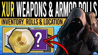 Destiny 2 XURS NEW WEAPONS amp RARE ARMOR 19th January Xur Inventory  Armor Loot amp Location [upl. by Berrie]