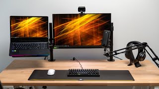 Ultimate Laptop Gaming amp Streaming Desk Setup Tour [upl. by Kuo]