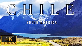 FLYING OVER CHILE 4K UHD  Wonderful Natural Landscape With Calming Music For New Fresh Day [upl. by Htebsil299]