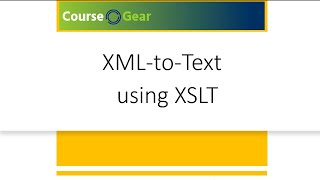 XMLtoText Using XSLT [upl. by Trevethick]