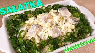 Sałatka śledziowa  najlepsza 👌 na Wigilię i Święta 🎄 pyszna i łatwa 👍 Herring Salad [upl. by Valenza]