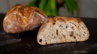 EASY SOURDOUGH BREAD RECIPE  TARTINE BASIC COUNTRY BREAD [upl. by Pickard]