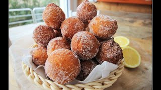 FRITTELLE RICOTTA E LIMONE anche SENZA FRIGGERE frittelle di carnevale castagnole [upl. by Aisatana633]