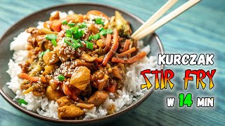 Najlepszy kurczak SŁODKO KWAŚNY jaki zjesz  STIR FRY [upl. by Otreblanauj]