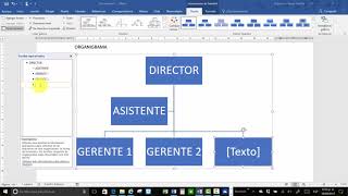 Crear organigrama en MS Word 2016 [upl. by Aramois806]