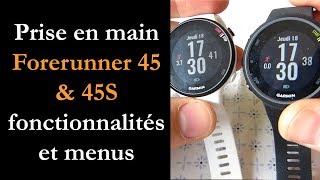 Prise en main Garmin Forerunner 45 et 45S [upl. by Ayiotal]