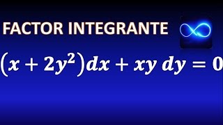 46 Factor de integración para Ecuaciones Diferenciales funcion de xEjercicio resuelto [upl. by Deedahs]