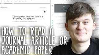 How to Read Take Notes On and Understand Journal Articles  Essay Tips [upl. by Purcell]