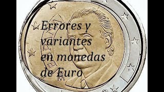 Euros que deberías guardar II Errores y variantes en monedas de euro [upl. by Averyl]