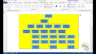 Insertar organigrama en Word 2013 [upl. by Eegnat783]