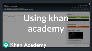 Using Khan Academy [upl. by Arraik]