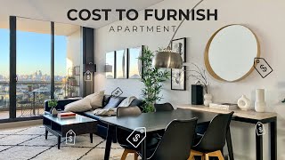 Cost To Furnish An Apartment  6 Budget Saving Tips IKEA  DIY  Designer Brand [upl. by Olive]