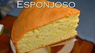 BIZCOCHUELO ESPONJOSO receta facil [upl. by Nauqed]