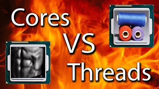 CPU Cores VS Threads Explained [upl. by Kelila609]