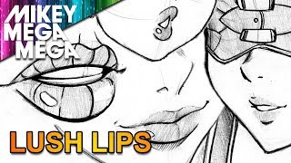 How To Draw LIPS FOR MANGA amp ANIME [upl. by Annohsat21]