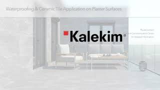 Kalekim  Waterproofing Ceramic Tile Application [upl. by Flieger]