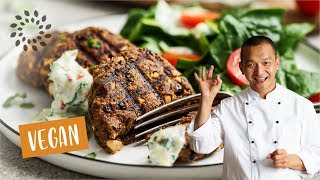 Bratlinge aus schwarzen Bohnen Rezept  Vegan [upl. by Obie]