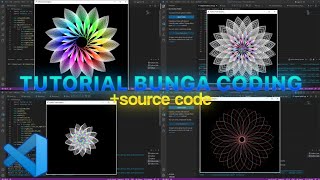 Cara Buat Bunga Coding Dengan Python [upl. by Trescha464]