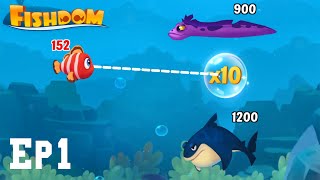 Fishdom  Gameplay Walkthrough Part 1 HD  SoloGames [upl. by Gorrian]