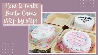 BENTO CAKES step by step tutorial [upl. by Wallinga]