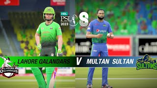 Lahore Qalandars Vs Multan Sultans  PSL 8  Cricket 19 PC Gameplay [upl. by Melnick]