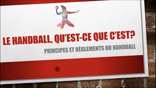 Les Règles en Handball [upl. by Anuaek]