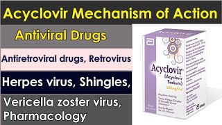 Acyclovir  Mechanisam of action  shingles  retrovirus  herpes zoster virus  pharmacology [upl. by Gschu]