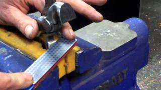 Sharpening a Farriers Hoof Nipper [upl. by Roleat]