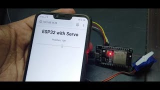 ESP32 Web Server Control Servo motor from web page with Arduino IDE [upl. by Neeven]