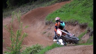 KTM 300 EXC TPI on motocross track [upl. by Llehcam]