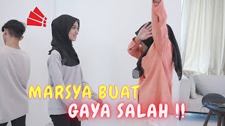 MARSYA BUAT GAYA SALAH   WHISPER CHALLENGE [upl. by Tinya]