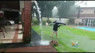 As Mom Filmed Child Struck By Lightning While Playing In The Rain [upl. by Gavrah321]