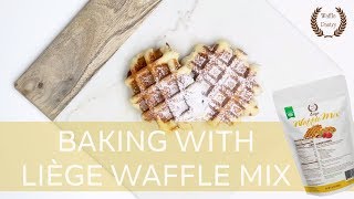 Baking With Liège Waffle Mix  Pearl Sugar Recipe  WafflePantrycom [upl. by Russo]