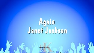 Again  Janet Jackson Karaoke Version [upl. by Ruhtracam]