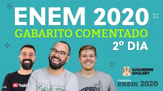 🟢 GABARITO ENEM 20202021  2º DIA  MARATONA ENEM 2020 [upl. by Marietta]