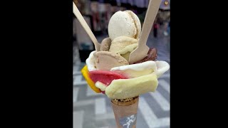 How to make Flowershaped Ice cream Cone  Amorino Gelato Signature Cone  Cook with Husna [upl. by Alleyn]